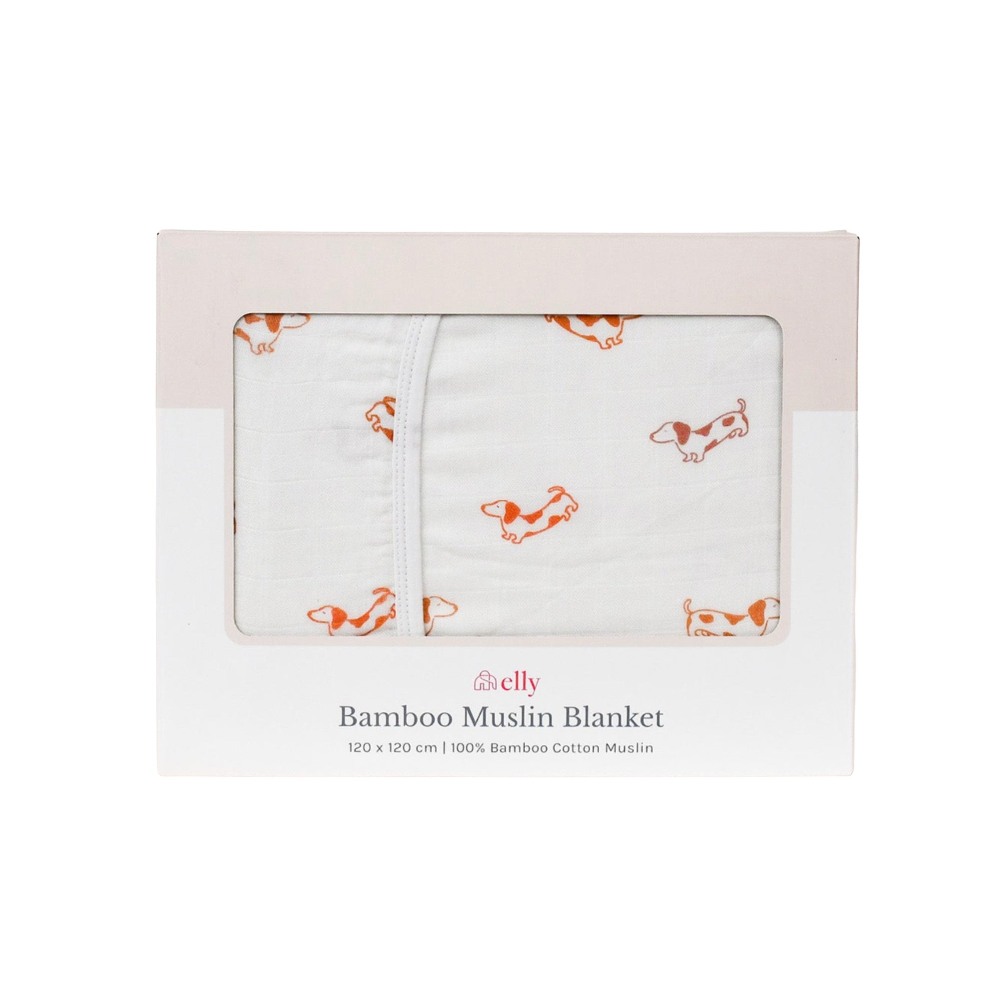 Bamboo Muslin Blanket - Hot Dogs