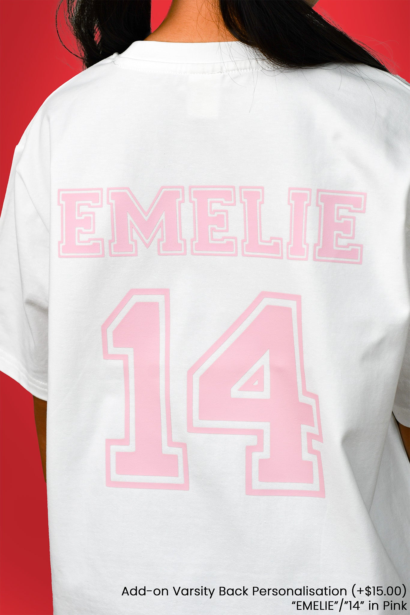Cool Stitch Tee | Varsity Back Personalisation