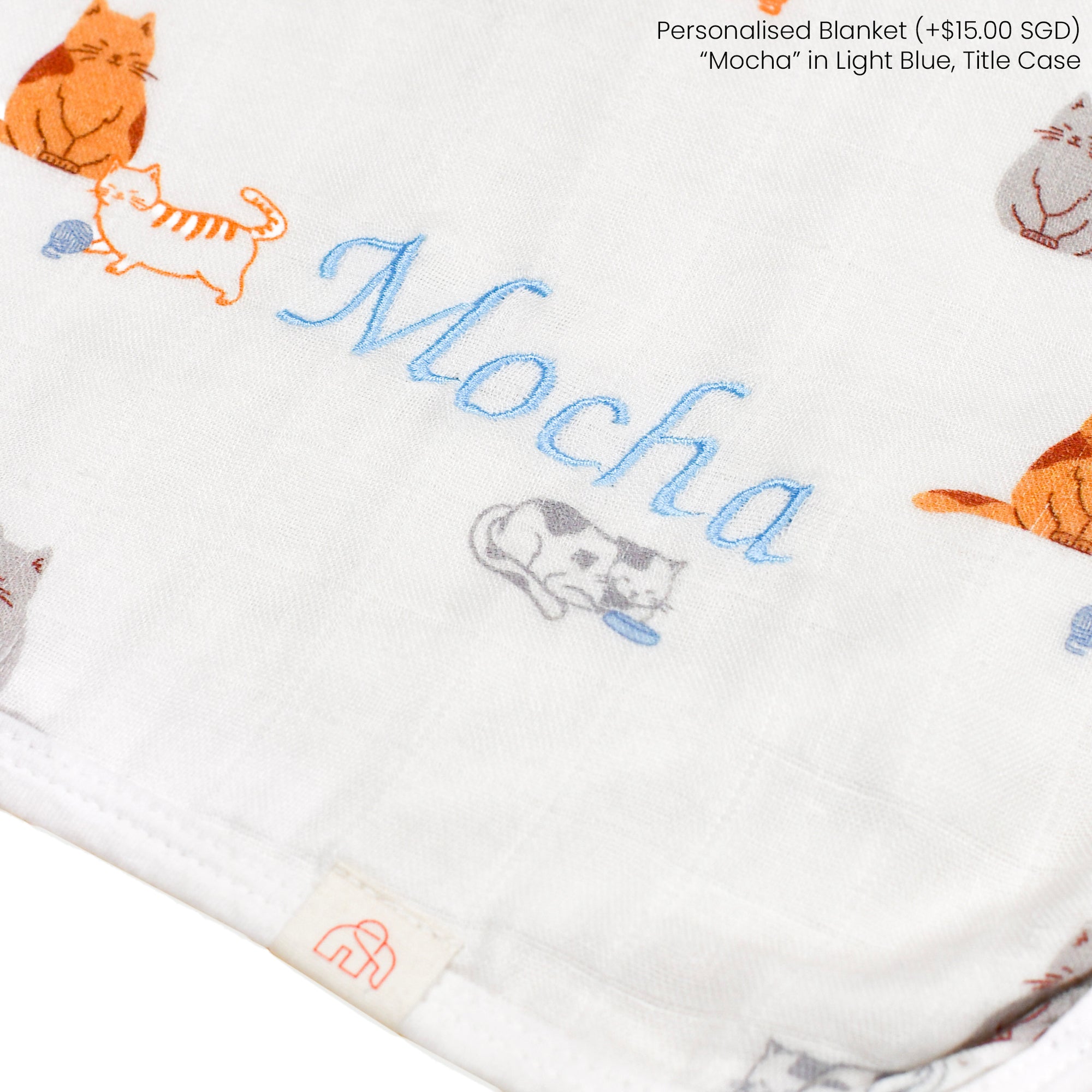 Bamboo Muslin Blanket - Sleepy Cats