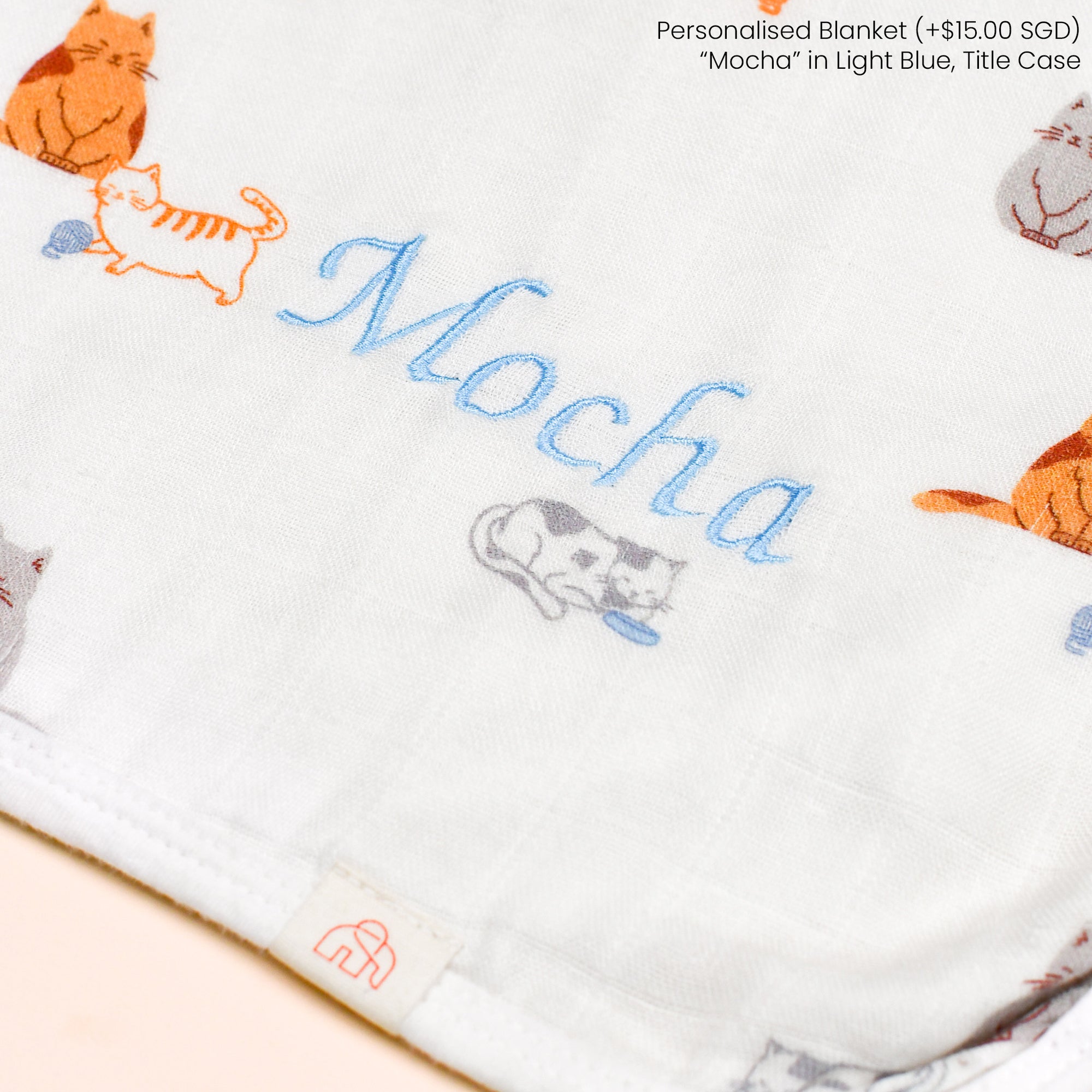 Bamboo Muslin Blanket - Sleepy Cats