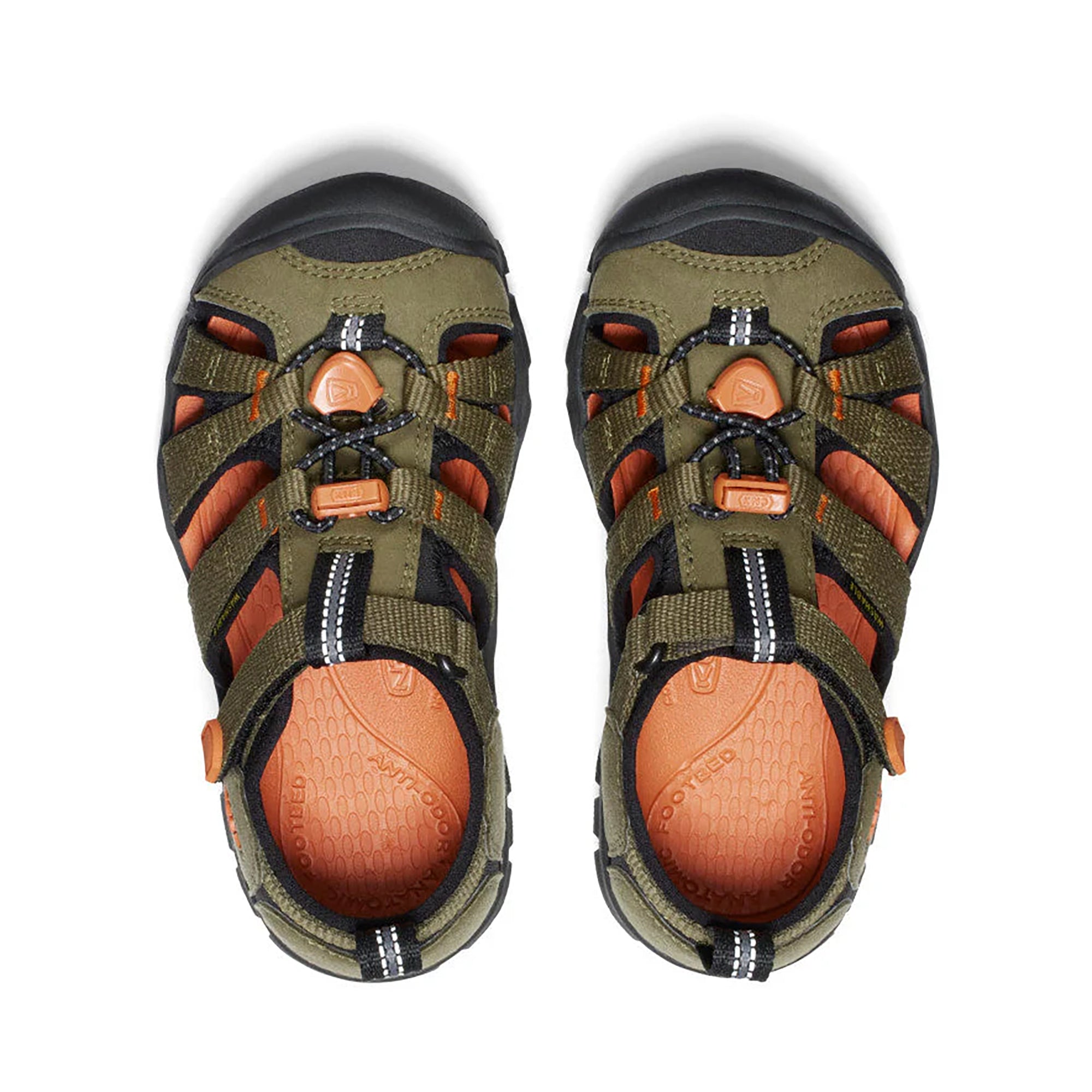 Keen Children Seacamp II CNX - Dark Olive / Gold Flame