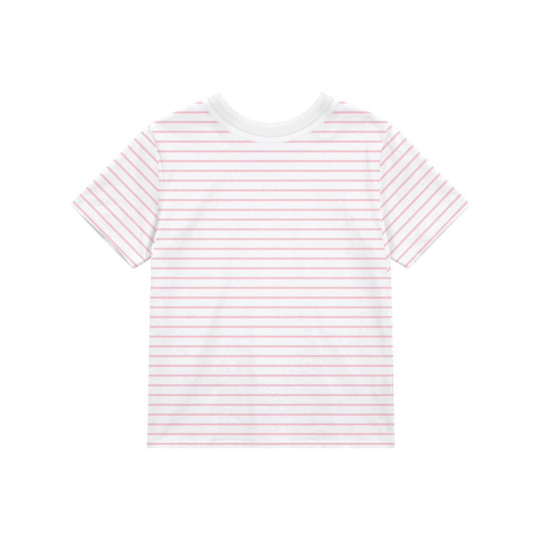 Elly Made Kids Tee - Pink Stripes