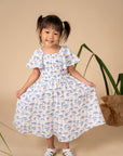 Elise Dress - Blue Safari