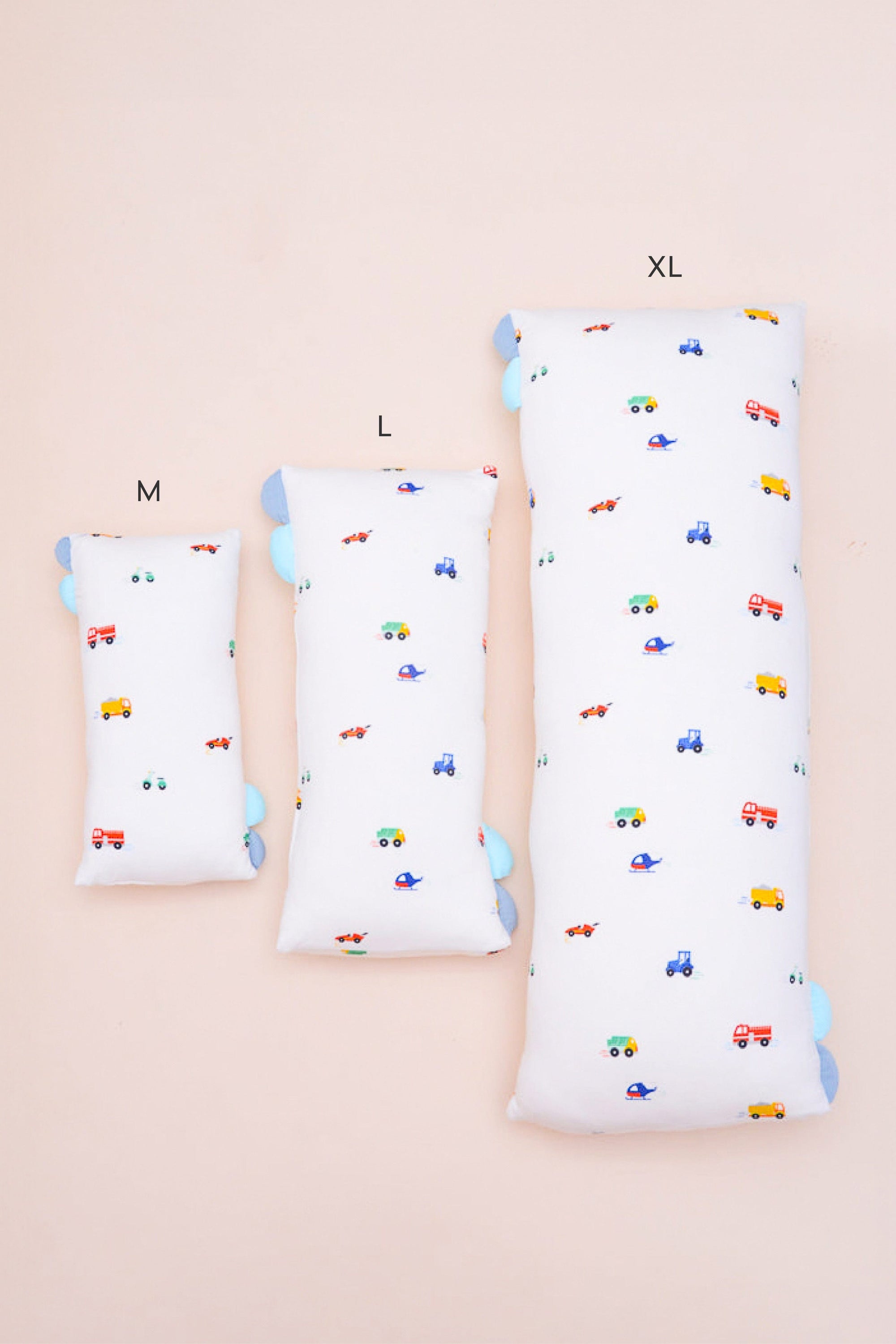 Exploded Pillow - All Sizes, with car print
