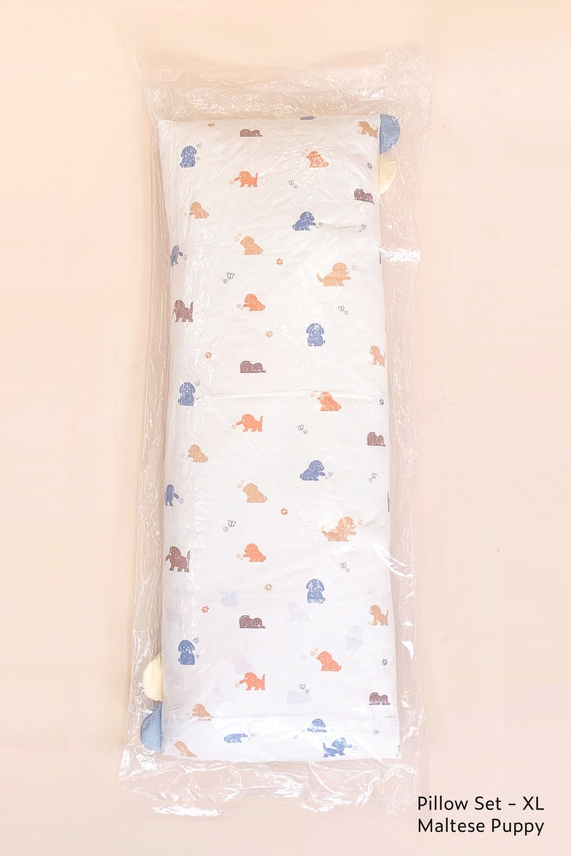 Exploded pillows set with Maltese puppy print - XL