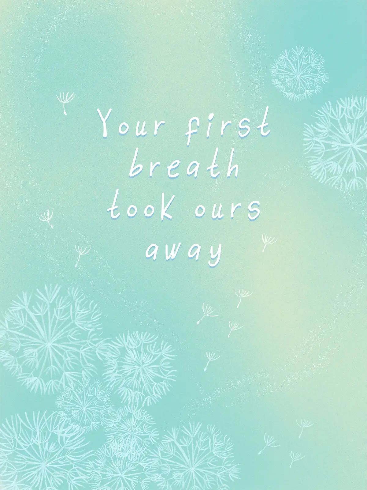 Your first breath gift card