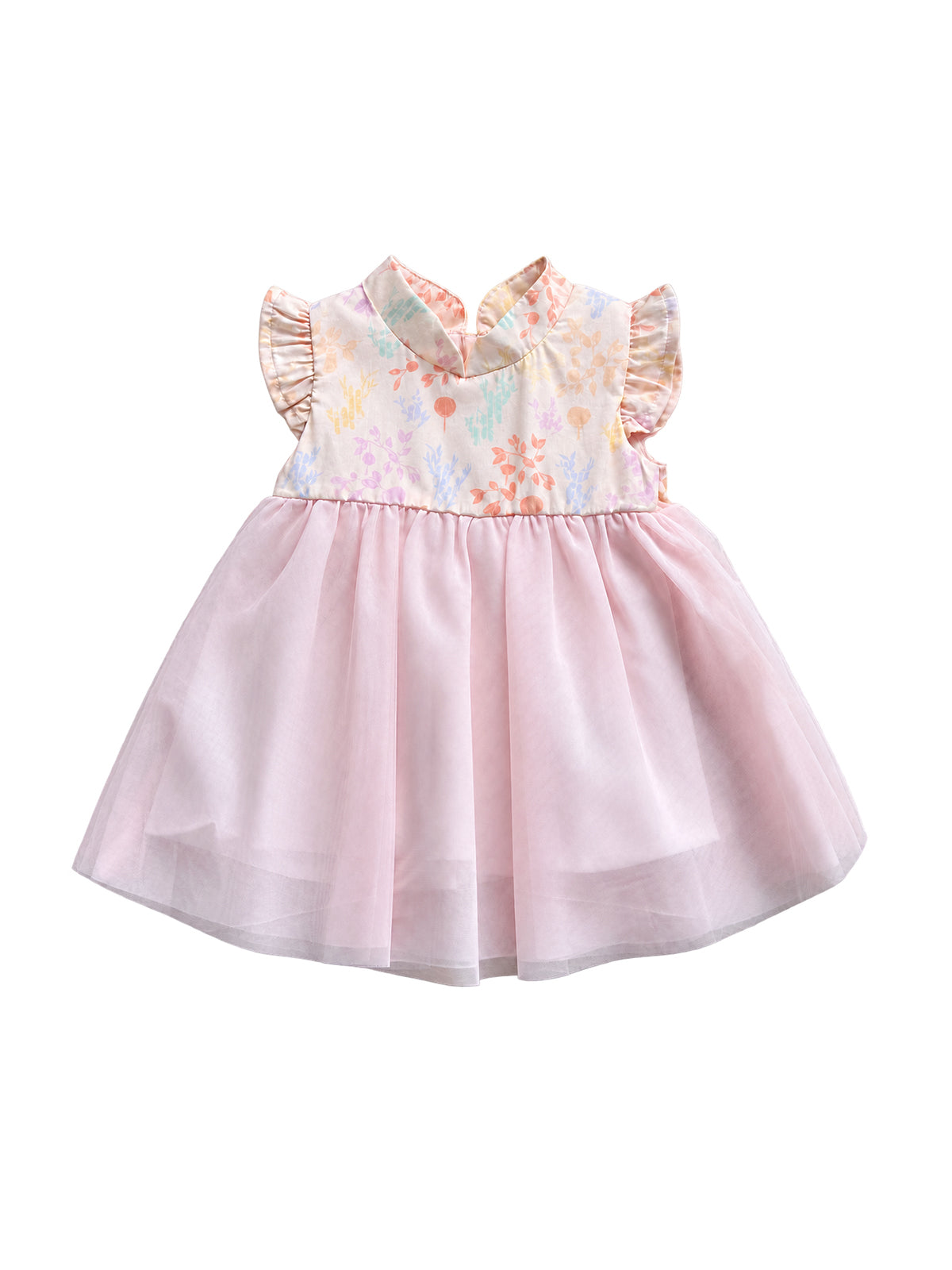 Flora Dress - Pink Floral Bamboo