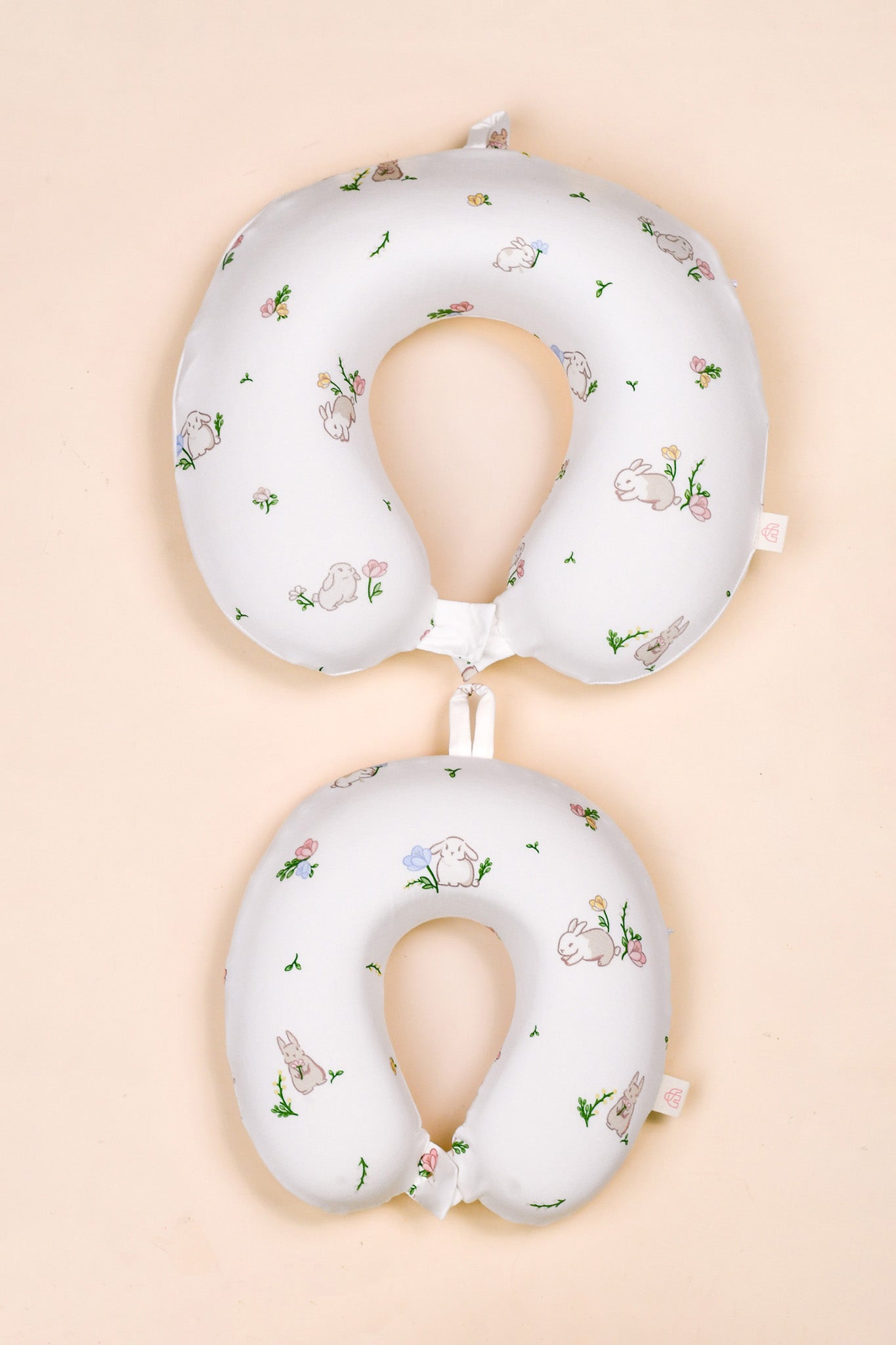 Snuggle Neck Pillow - Floral Bunny