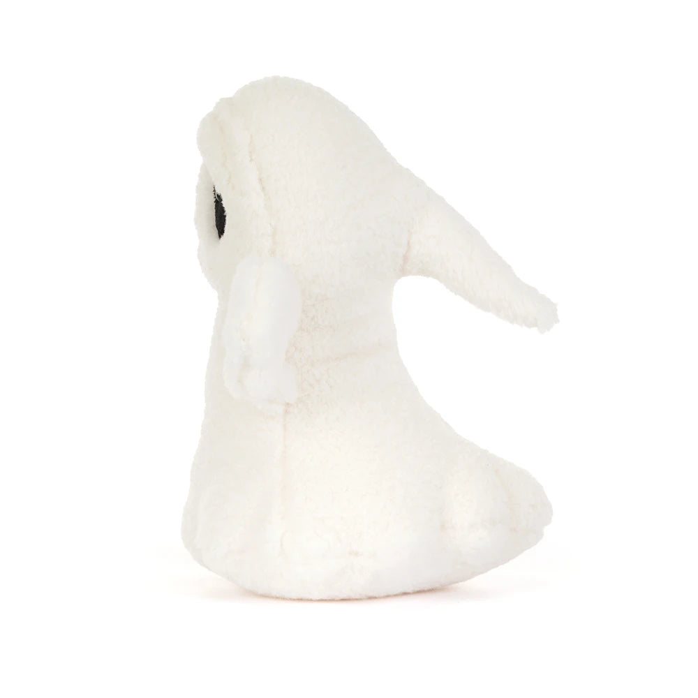 Jellycat Ghost Bob soft white ghost plush, side view