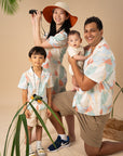 Men's Hawaiian Shirt - Green Landscape