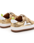 Hopper Sneakers Metal Gold White