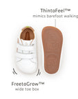 Hopper Sneakers White Rose Gold