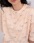 Ladies Crop Tee - Hot Dogs
