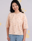 Ladies Crop Tee - Hot Dogs