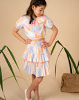 Izzy Skirt - Pink Landscape