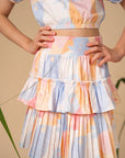 Izzy Skirt - Pink Landscape