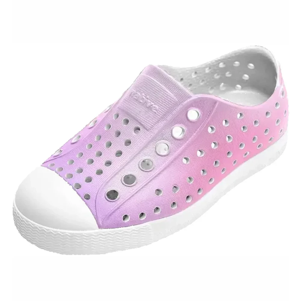 Jefferson Print Child Shell White / Barely Taro Blur