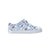 Native rainbow cloud print blue perforated slip-on shoes with breathable design and lightweight comfort