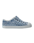 Native denim blue perforated slip-on shoes with breathable design and lightweight comfort