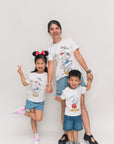 Kids Tee - Doodle Mickey family shot