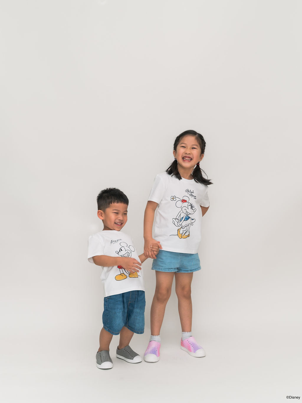 Kids Tee - Doodle Mickey siblings