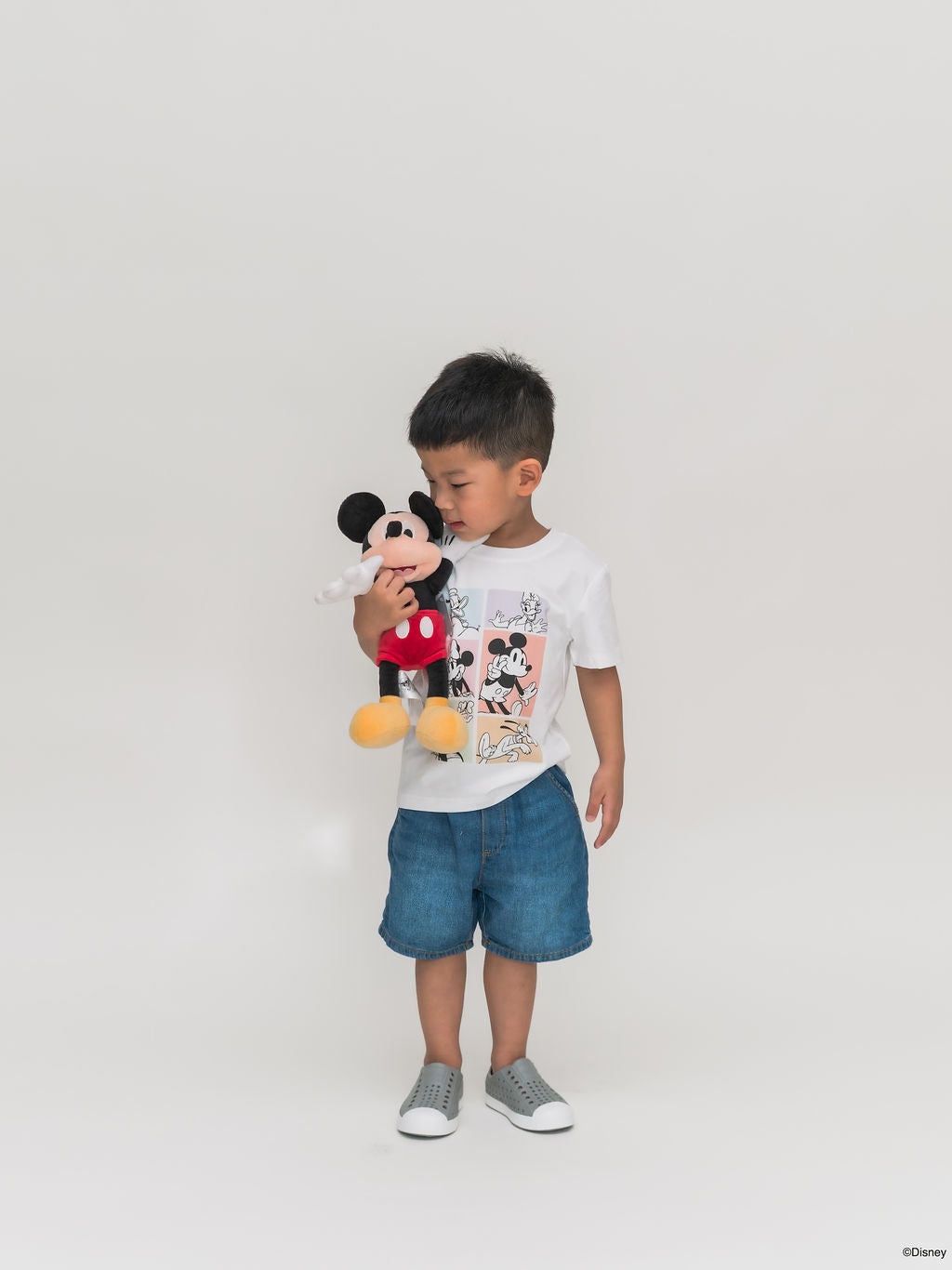 Kids Tee - Pastel Mickey Crew boy with Mickey