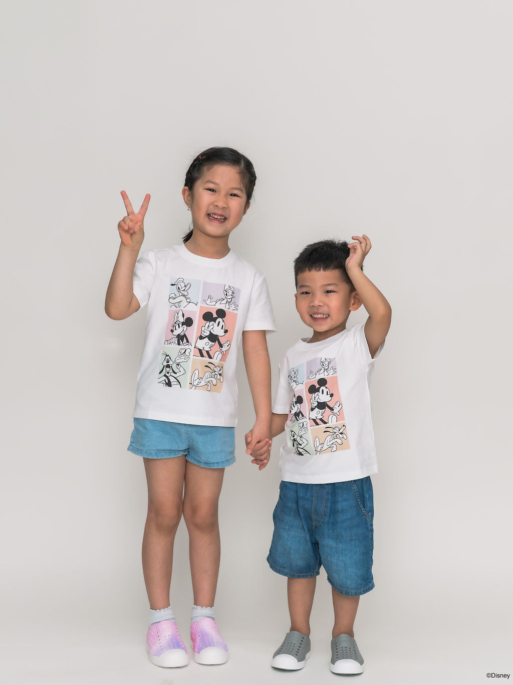 Kids Tee - Pastel Mickey Crew