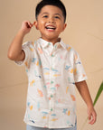 Little Man Shirt - White Wilderness