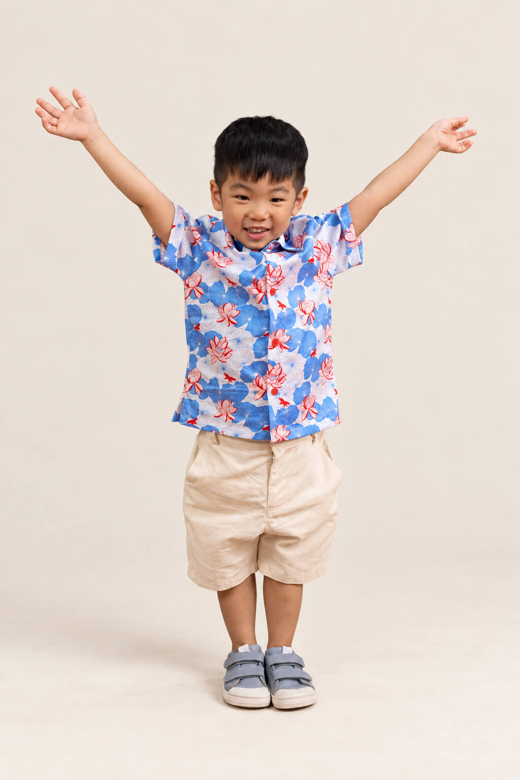 Little Man Shirt - Blue Lotus