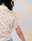Ladies Nora Top - Colourful Puppies