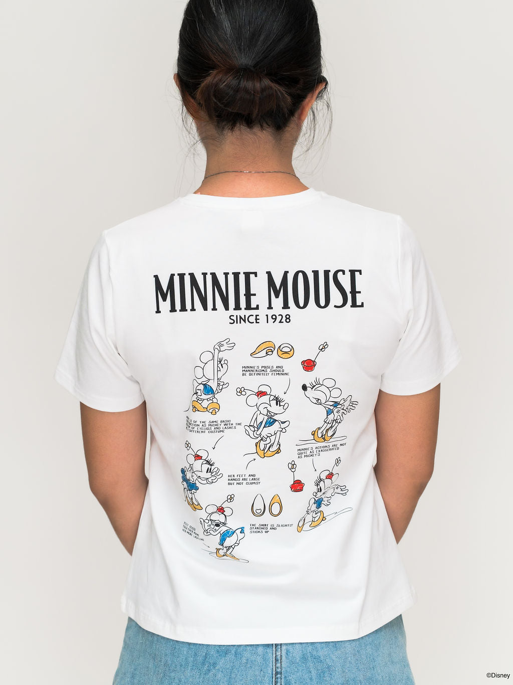 Ladies Tee Doodle Minnie mom back