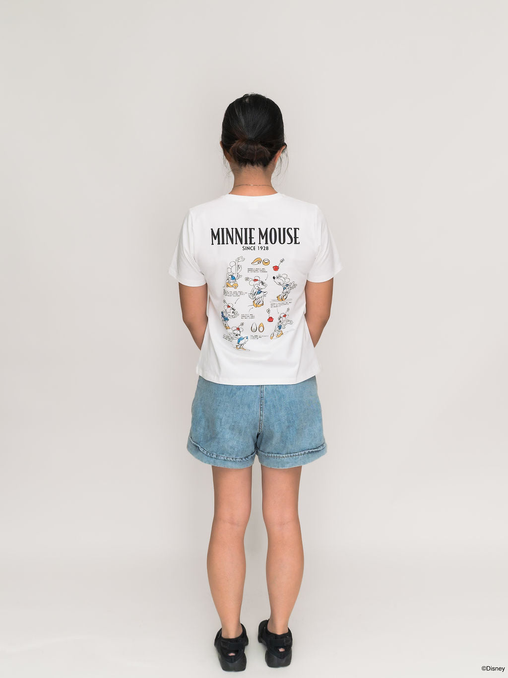 Ladies Tee Doodle Minnie back