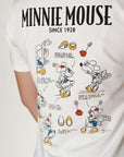 Ladies Tee Doodle Minnie close up