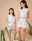 Lia Shorts - Blue Safari