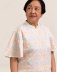 Ladies Amanda Top - Cream Floral Bamboo