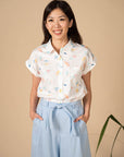 Ladies Sadie Blouse - White Wilderness