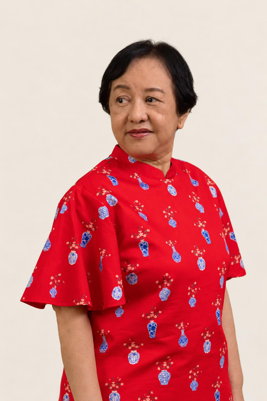 Ladies Amanda Top - Red Vases