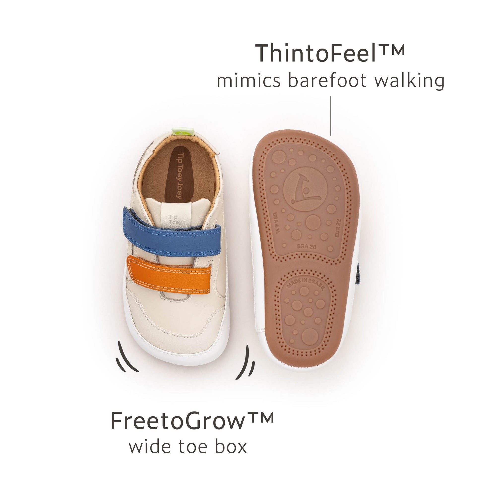 Landy Sneakers Tapioca Tangerine Blue Tang