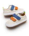Landy Sneakers Tapioca Tangerine Blue Tang