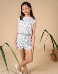 Lia Shorts - Blue Safari