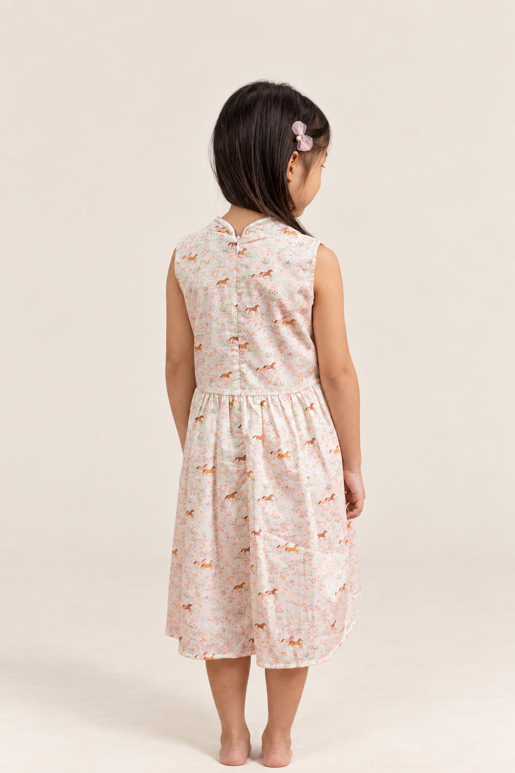 Luna Cheongsam - Meadow Horses back