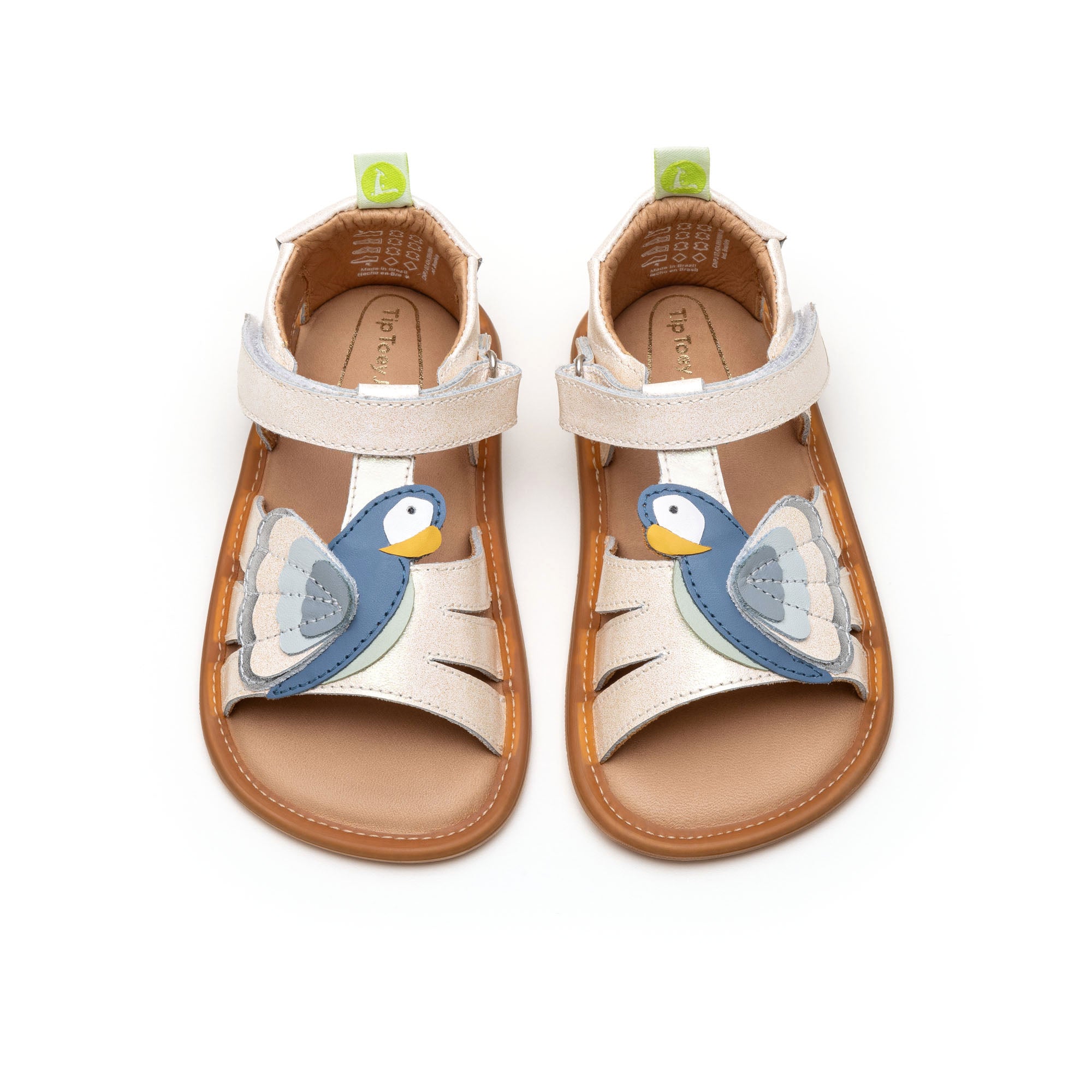 Macaw Sandals White Dream Mint Denim