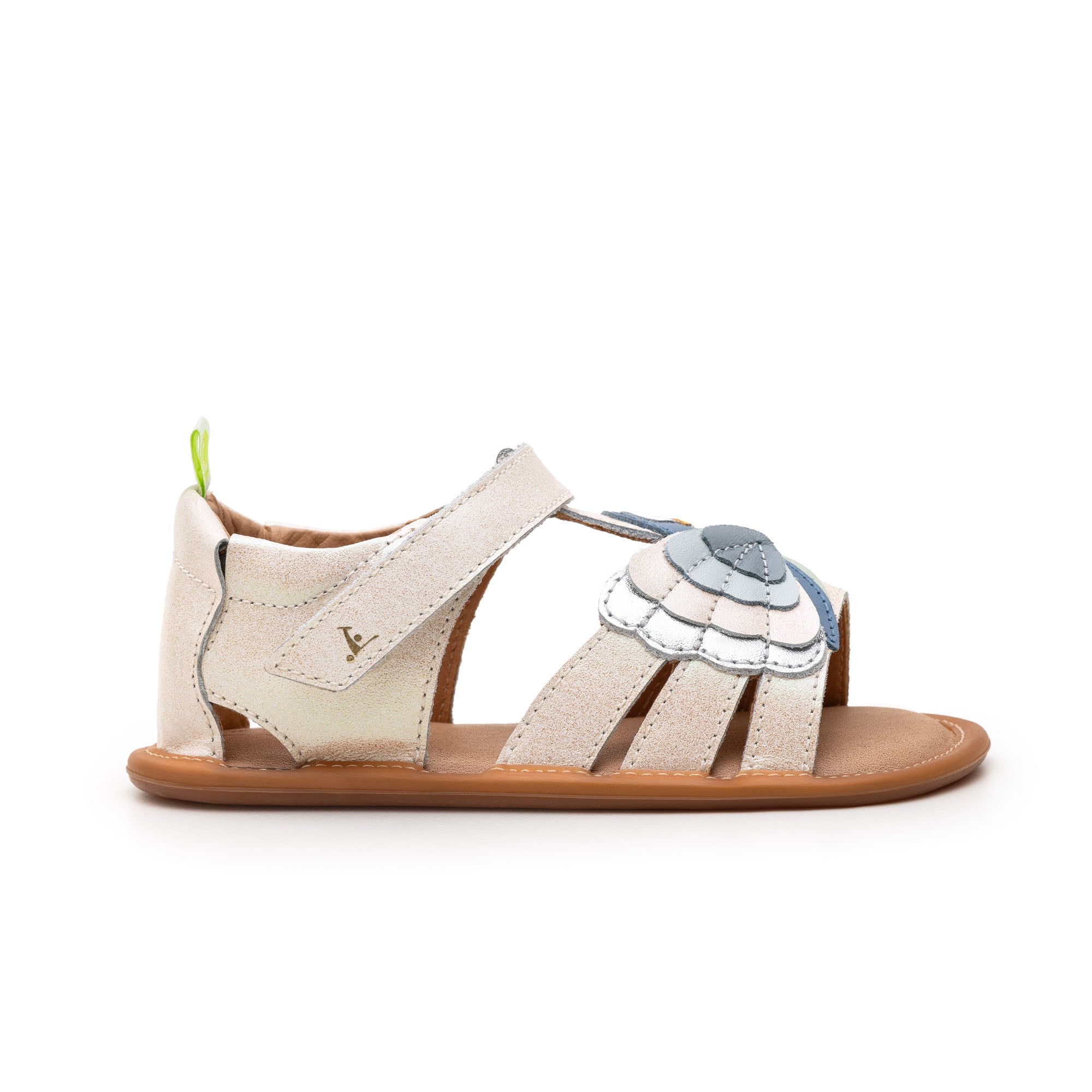 Macaw Sandals White Dream Mint Denim