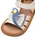 Macaw Sandals White Dream Mint Denim