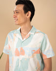 Men's Hawaiian Shirt - Green Landscape