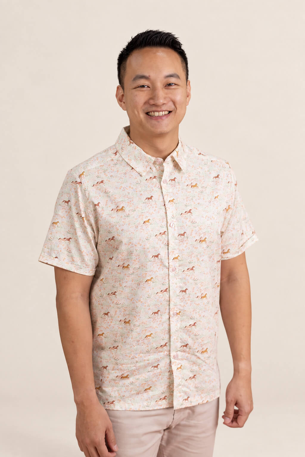 Men's Shirt - Meadow Horses