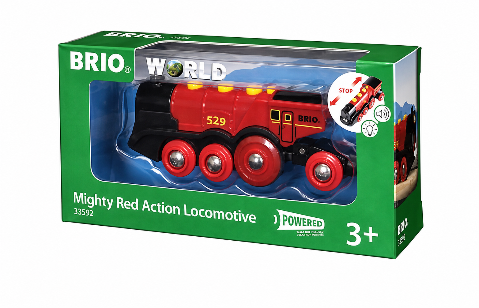 Mighty Red Action Locomotive box