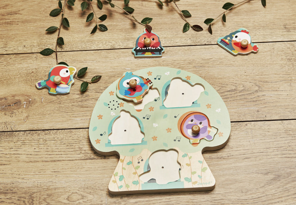 Janod Musical Puzzle - Birdy Party