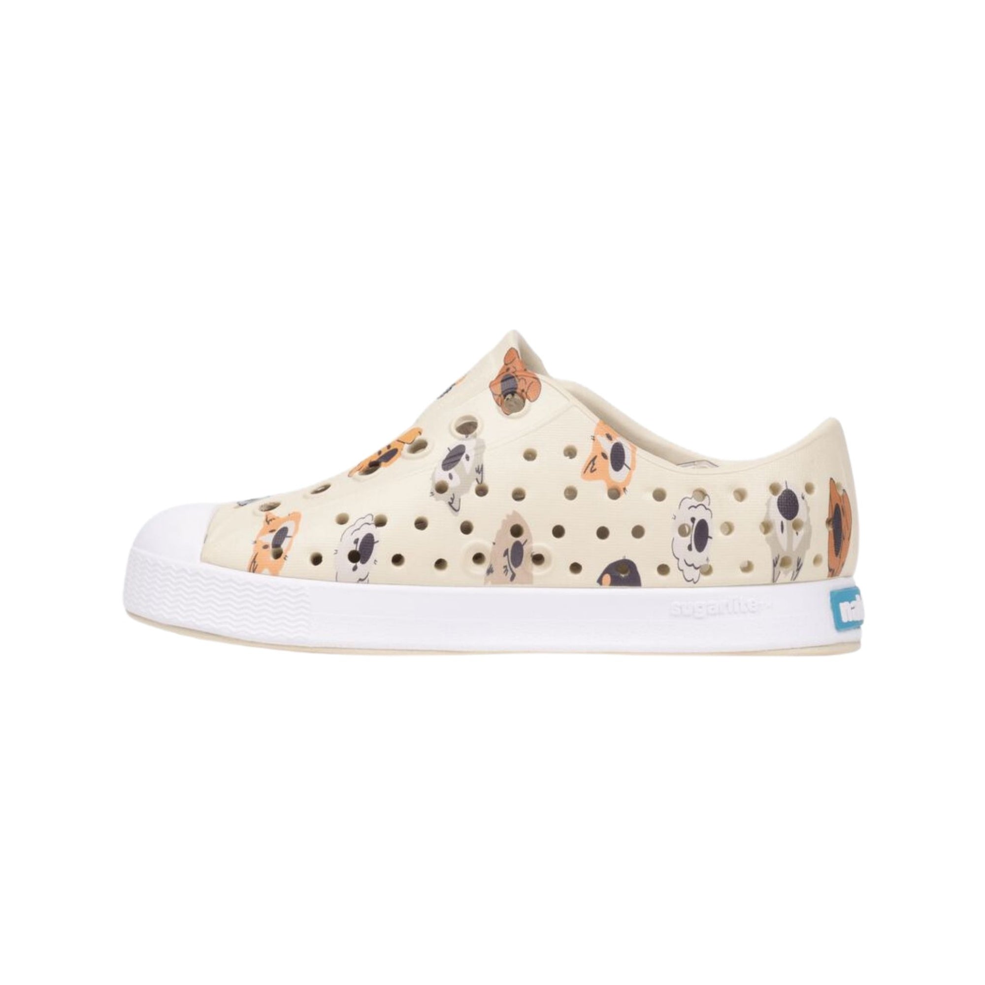Jefferson Print Child Shell White / Shell White / Polka Dogs left