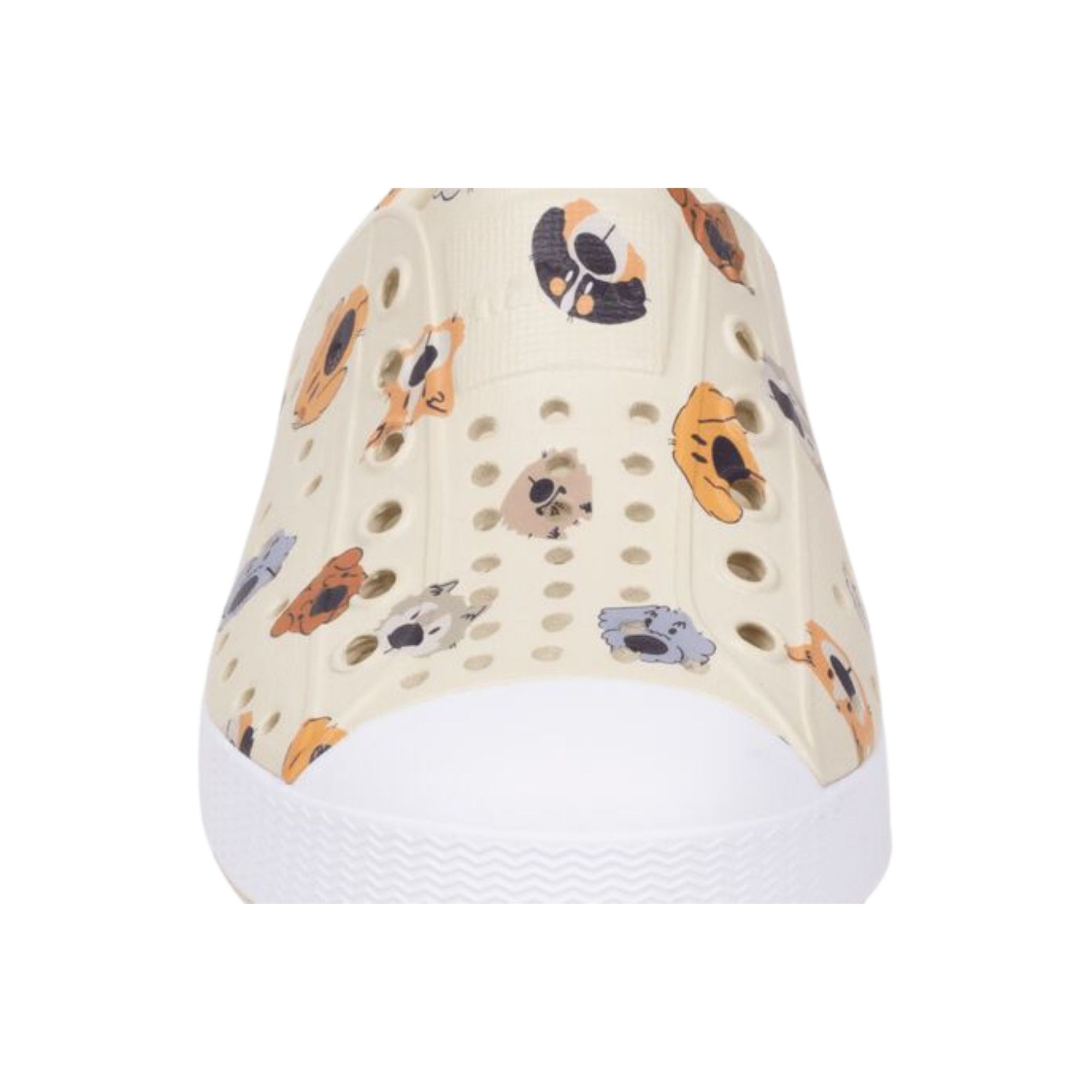 Jefferson Print Child Shell White / Shell White / Polka Dogs closeup